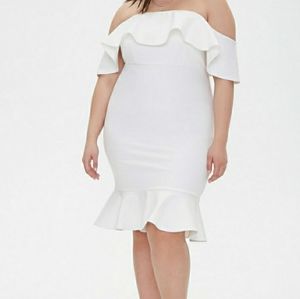 White off the shoulder dress